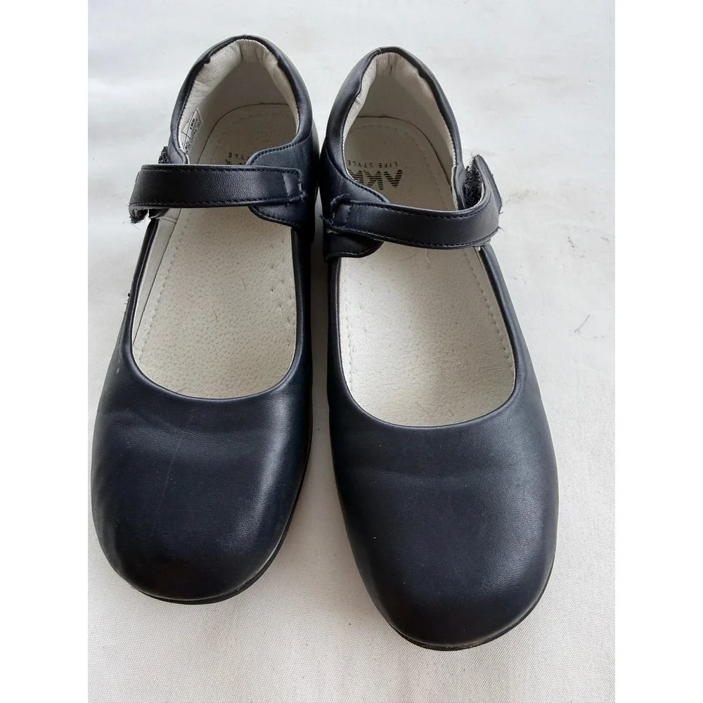 AKK Life Style Kids Navy Blue Leather‎ Mary Jane School Shoes EUR 35 KMM